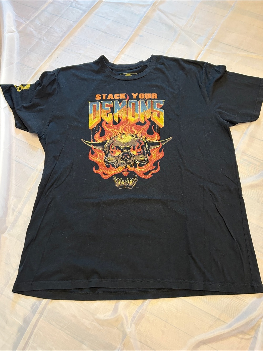 Stack Your Demons Graphic Tee - Black